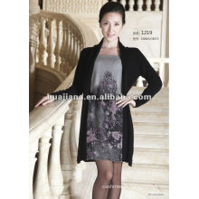 mature ladies sweater dress/ anti-pilling cashmere knitting